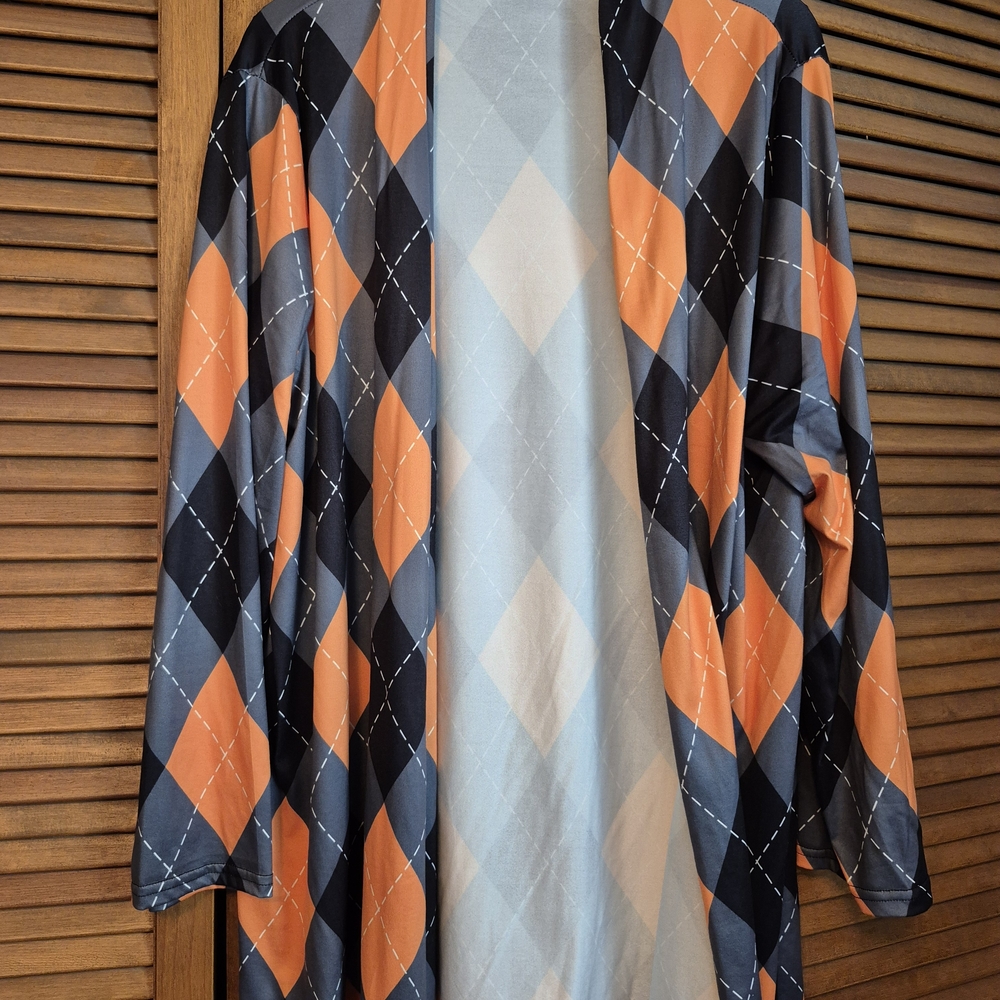 Argyle Patterned Cardigan